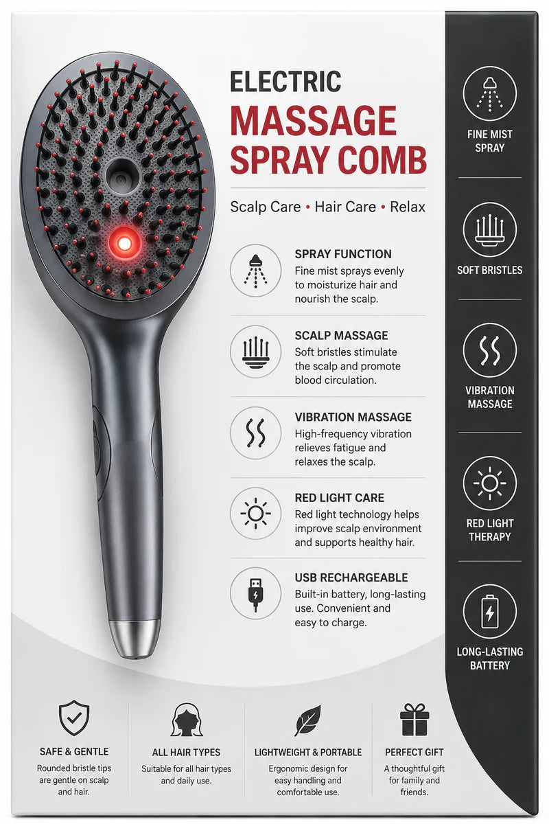 Massage Spray Comb | مشط مساج بخاخ